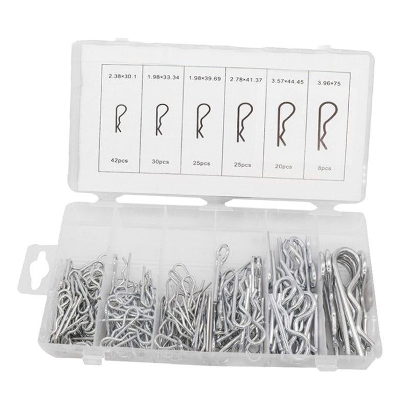 150pcs/box R Type Wave Cotter Pin Spring Pin B-type Retaining Pins W/ Box