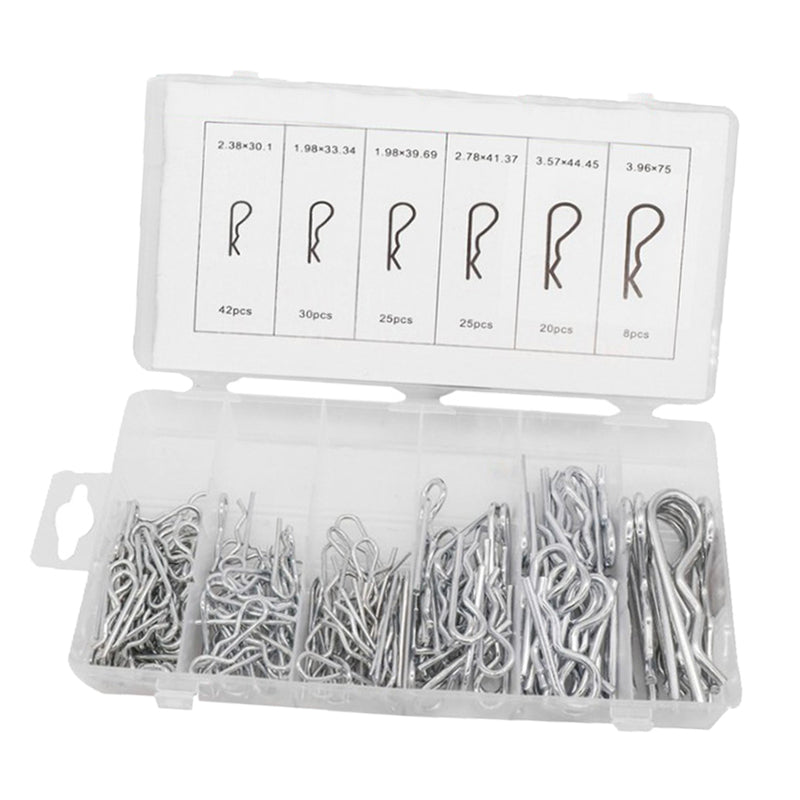 150pcs/box R Type Wave Cotter Pin Spring Pin B-type Retaining Pins W/ Box