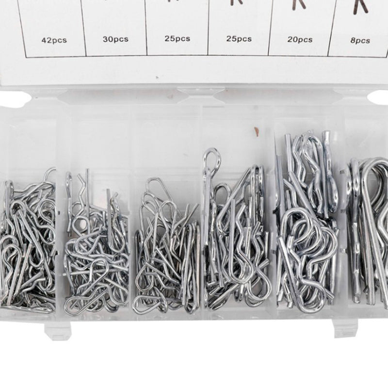 150pcs/box R Type Wave Cotter Pin Spring Pin B-type Retaining Pins W/ Box