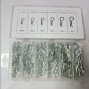 150pcs/box R Type Wave Cotter Pin Spring Pin B-type Retaining Pins W/ Box