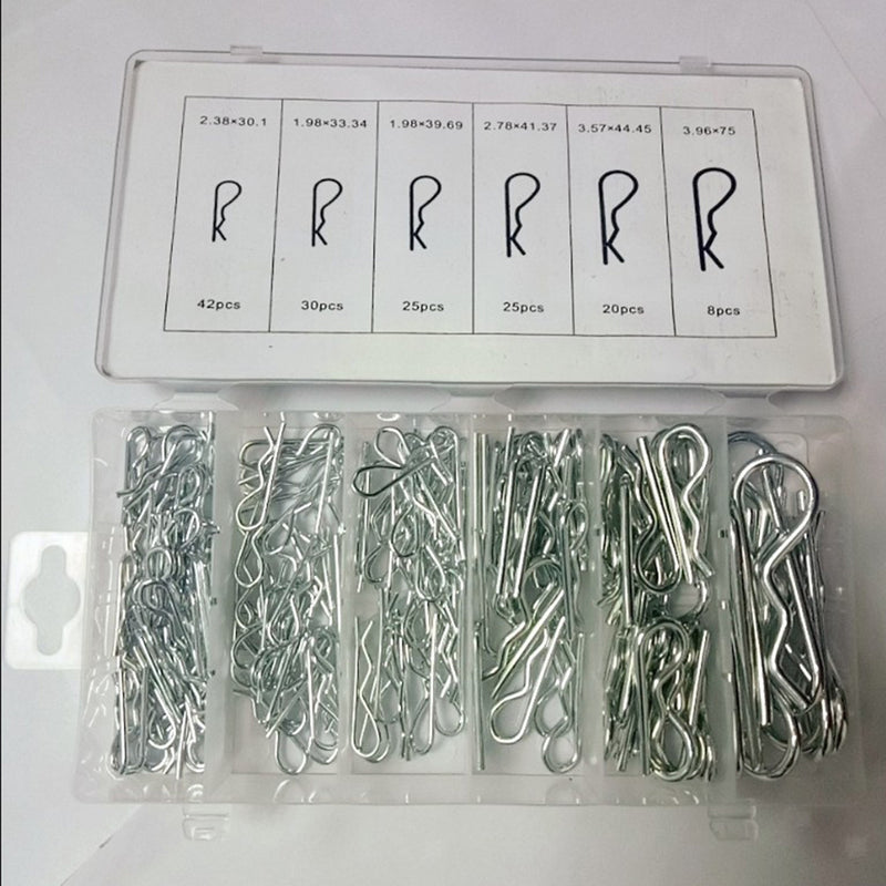 150pcs/box R Type Wave Cotter Pin Spring Pin B-type Retaining Pins W/ Box