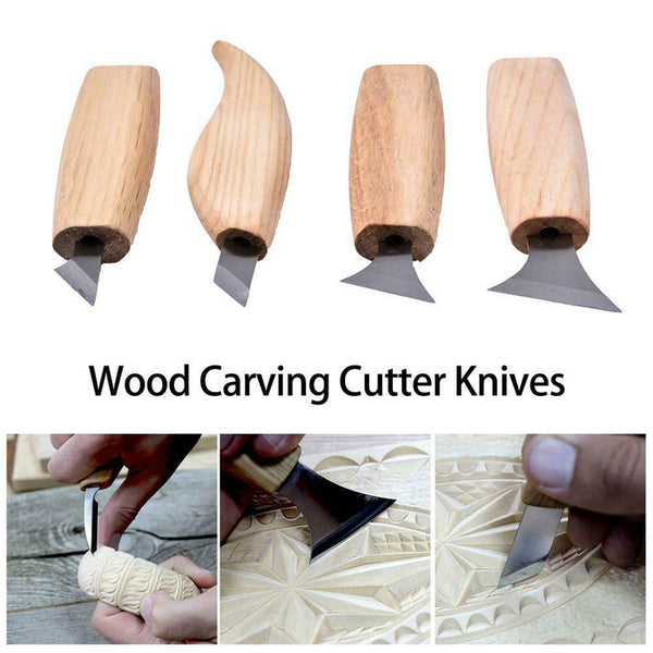 High Strength Wood Carving Cutter Chisels Polish Wax Sharpen Skin for Basic Wood