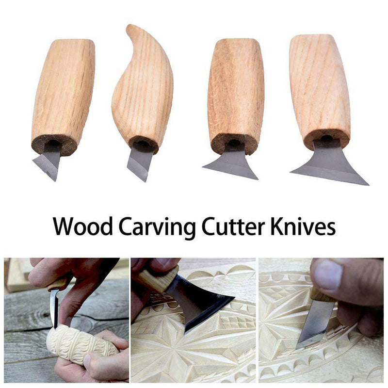High Strength Wood Carving Cutter Chisels Polish Wax Sharpen Skin for Basic Wood