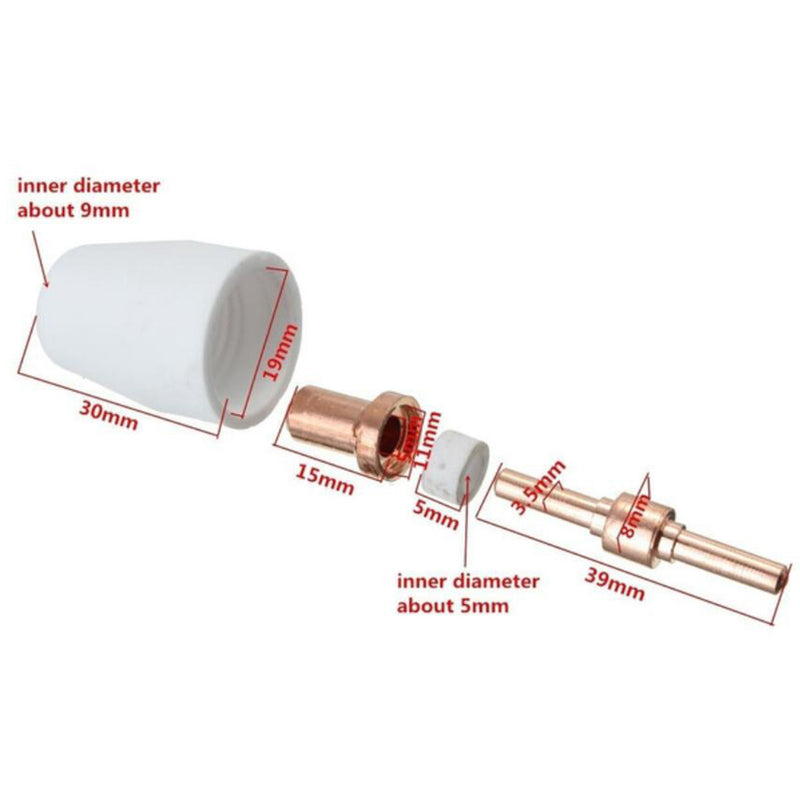 PT-31 LG-40 Plasma Tip Nozzle  Extended Cutting Consumable CUT-50 CUT-40D 40pcs