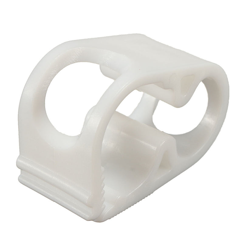 5pcs Plastic Pinch Clamp Siphon Hose Flow Control Valve Tube Clamp Medium White/Black 7.5 MM