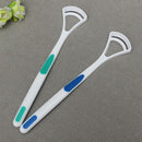 2Pcs Oral Dental Care Tongue Cleaner Brush Scraper Bad Breath