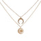 Vintage Sun Moon Pendant Necklace Charm Chain Multilayer Necklace Jewelry For Women