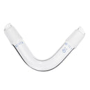 24/29 75 Degree Borosilicate Glass Distillation Adapter Connector Distilling Tube w/ Standard Ground Taper Inner Joints