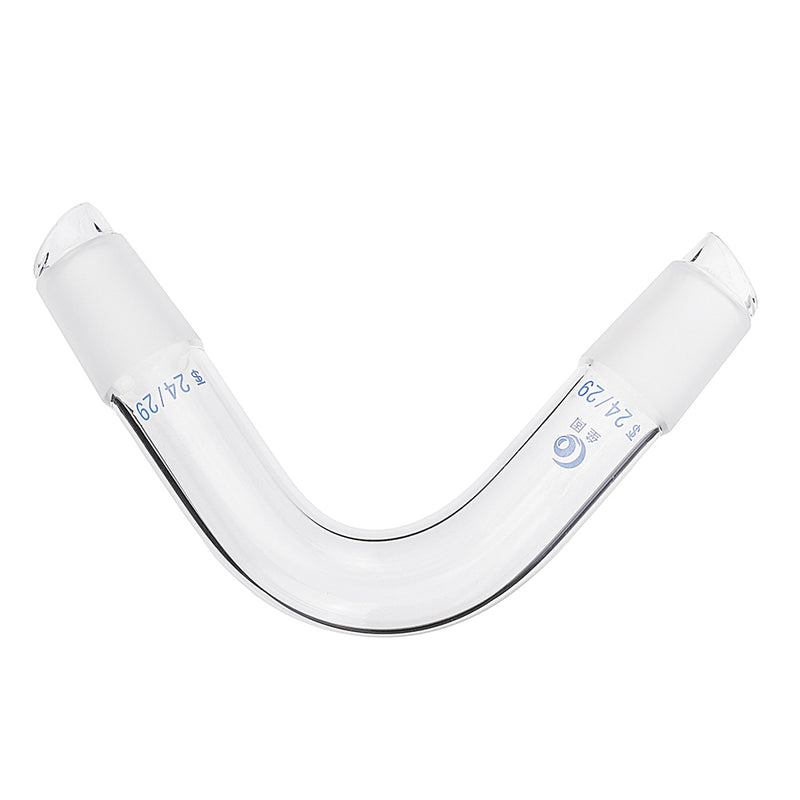 24/29 75 Degree Borosilicate Glass Distillation Adapter Connector Distilling Tube w/ Standard Ground Taper Inner Joints