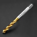 M5x0.8 HSS Titanium Coated Screw Thread Metric Spiral Fluted Machine Screw Tap