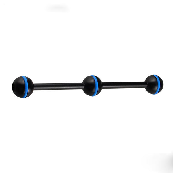 HOOZHU SR07 25.4 7" Three Ball Head Connecting Bracket Support for Diving Light Diving Flashlight A
