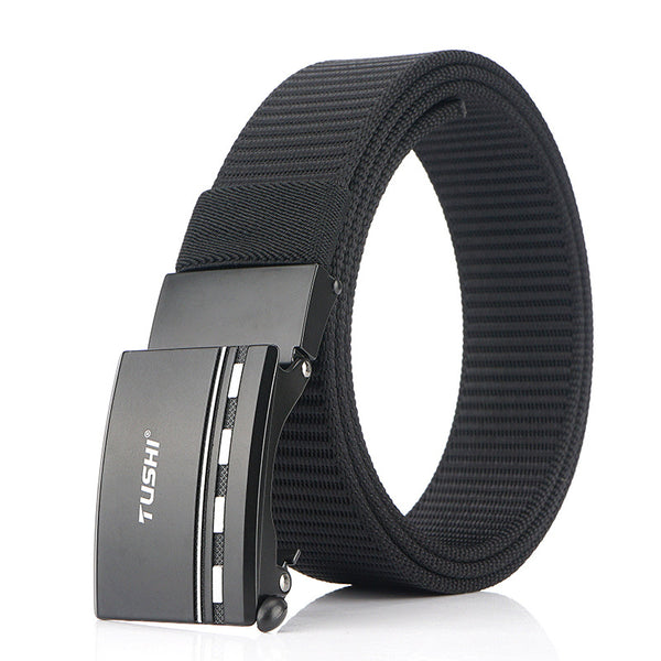 TUSHI 125cm x 3.4cm Nylon Zinc Alloy Buckle Tactical Belt Casual Belts Waist Belts