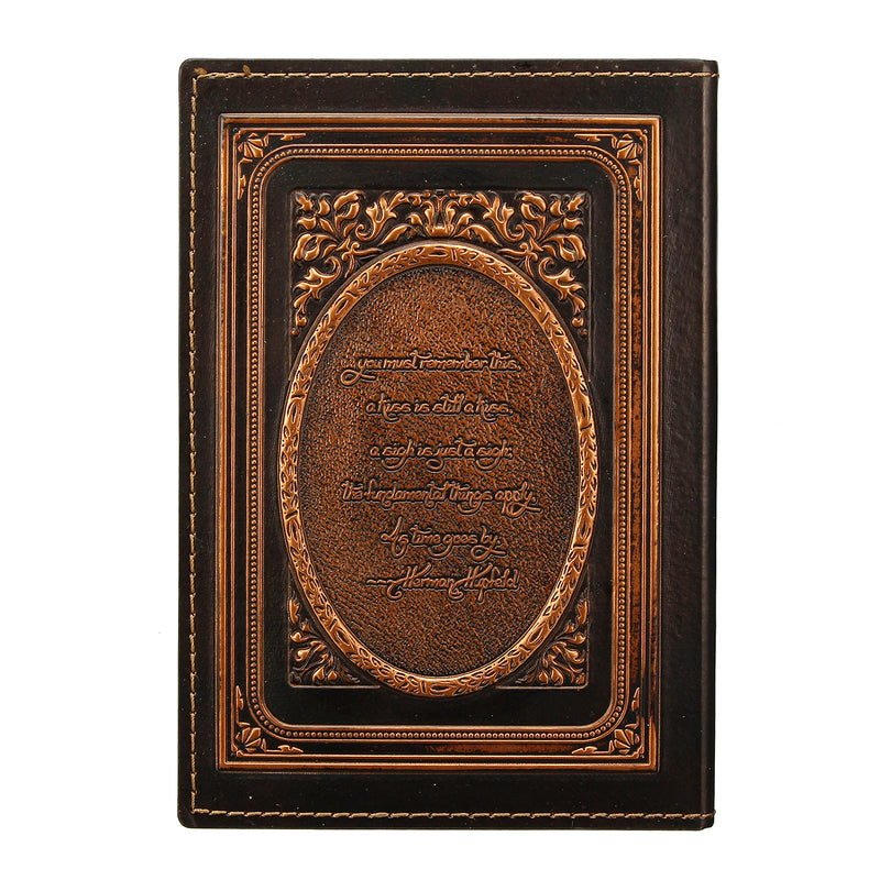 European Retro 3D Embossed PU Notebook Santa Claus King Alexander Little Girl Pattern A5 Notepad