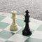 16 inch Tournament Chess Set Game Plastic Pieces Green Roll Outdoor Travel Camping Game