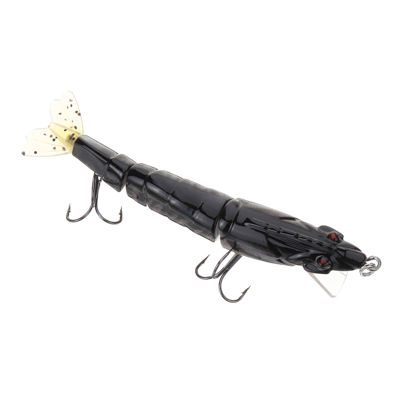 ZANLURE 13cm 18g 3D Eyes Shrimp Lure ABS Artificial Fishing Bait With Hooks Fishing Tackle