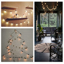 2.5M 5M AC220V Outdoor Waterproof Warm White LED Globe Bulb String Light for Patio Garden Home Decor