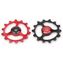 14T Tooth Bike Transmission CNC Aluminum Alloy Outdoor Bearing Tension Wheel Wheel Rear Bike Bicycle Cycling