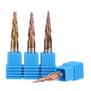 Drillpro 2 Flutes R0.25/ R0.5/ R0.75/ R1.0 *20.5*D4*50 Ball Nose End Mill HRC50 Taper Milling Cutter
