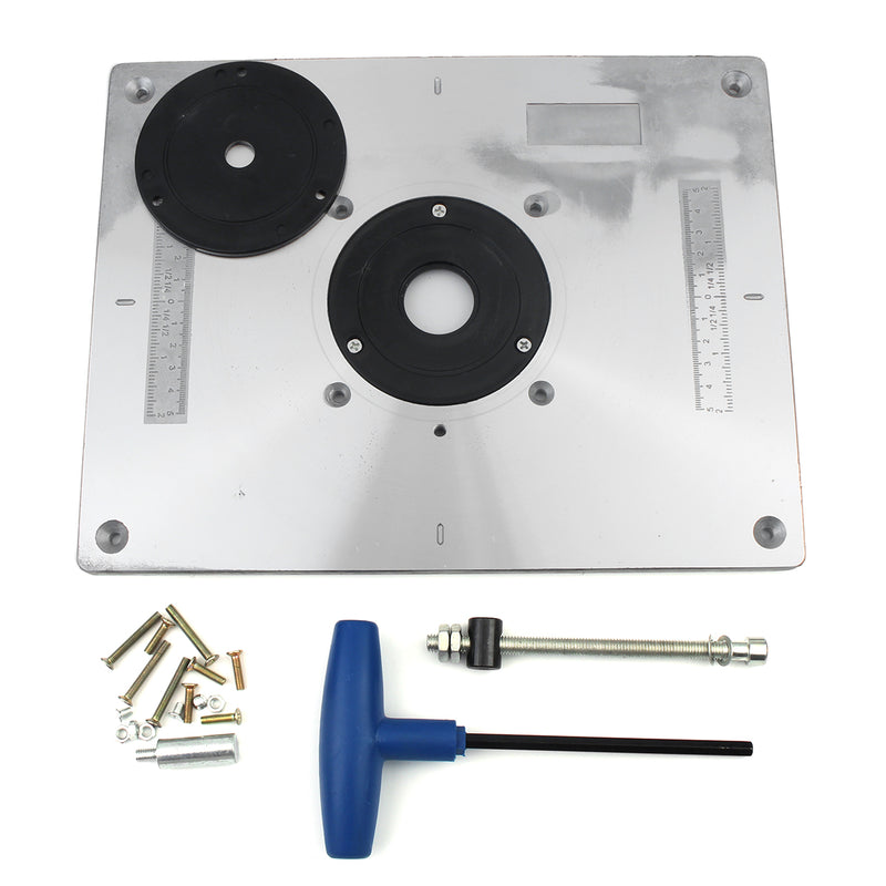 Aluminum Router Table Insert Plate 235mm x 300mm x 8mm For Wood Working Benches