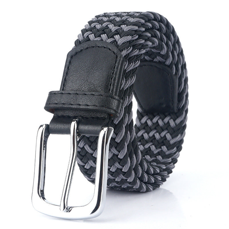 ENNIU S7E 125cm 3.4cm Elastic Canvas Waist Belt Adjustable Canvas Casual Belt Tactical Belt For Men Woman Students