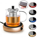 Portable Electric Heating Coasters Coffee Tea Water Heater Glass Mug Pad Warmer Office House Desktop Use