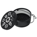Hollow Iron Mosquito Incense Box Sandalwood Furnace Repellent Holder Coil Burner