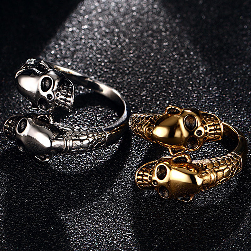 Open Skull Casting Men's Ring Jewelry