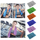 90x30CM Unisex Sports Gym Cooling Towel Portable Summer Heat Diffuse Headband Camping Travel