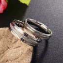 Sweet Couple Ring Silver Plated Simple Wedding Finger Ring