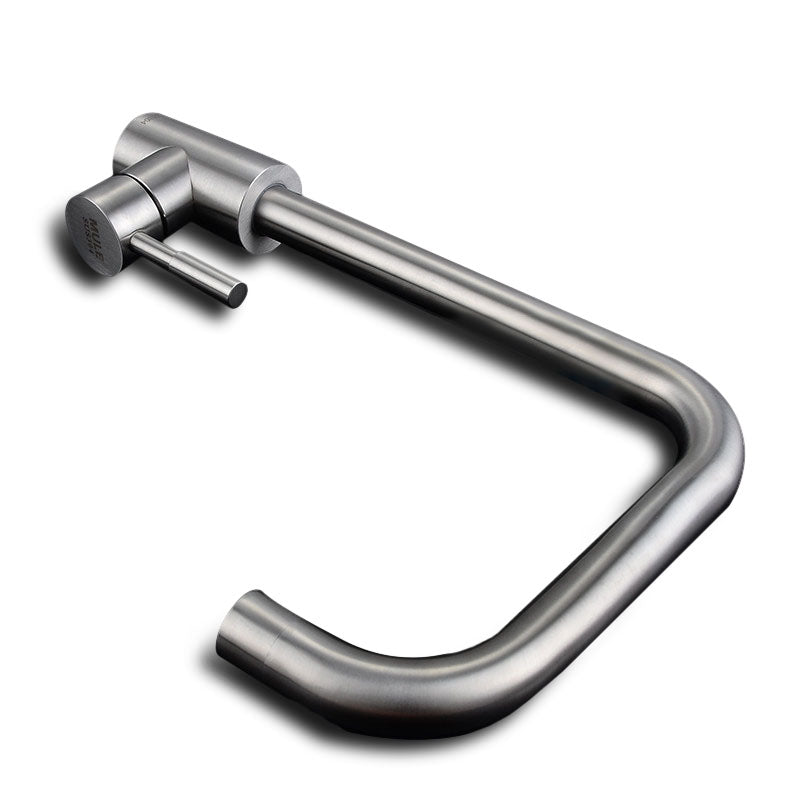 KCASA KC-303 Stainless Kitchen Sink Faucet Single Handle Rotation Spout Deck Cold and Hot Water