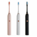 IP67 Powerful Ultrasonic Electric Toothbrush Battery Type Tooth Brush Oral Care Teeth Cleaner With Replacement Heads