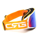 Motocross Goggles Off Road ATV Bike Helmet Eyewear Anti-UV Orange Frame