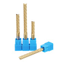 Drillpro 6mm Shank Tungsten Carbide End Mill Titanuim Coated PCB Milling Cutter 22/32/42/52mm