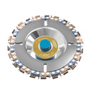 Drillpro 4 Inch Grinder Chain Disc Titanium Coated 22 Tooth Wood Carving Disc For 100/115 Angle Grinder