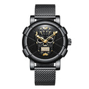 Biden 0086-1 3D Skull Men Wrist Watch Fashion Style Creative Quartz Watch