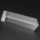8cm Optical Glass Triple Triangular Prism Physics Teaching Light Spectrum