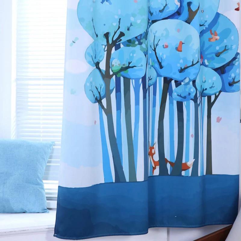 1PC Printing Shading Curtains Monolithic