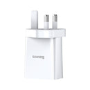 Basues 10.5W 2A Smart Protection Dual USB Travel Charger UK Plug Fast Charging Speed Mini Universal Charger Adapter for Samsung S10+ Xiaomi 9T Redmi Note8