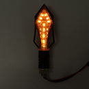 2Pcs Motorcycle Turn Signal Lights ABS Plastic Material Red Yellow Blue