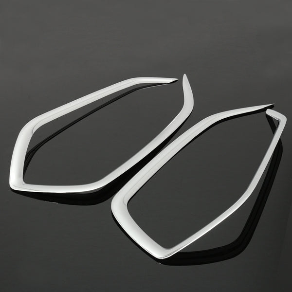 2pcs Chrome Front Fog Light Trim Decoration Cover For Hyundai Tucson 2015 2016