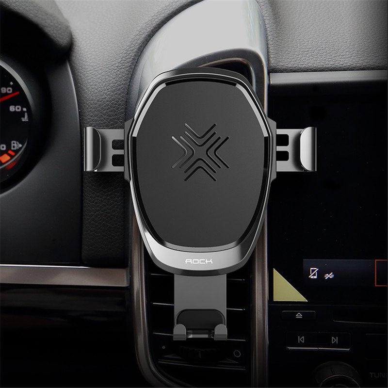 Rock Upgraded 10W 7.5W 5W Intelligent Qi Wireless Fast Charge Auto Lock Car Holder for Mobile Phone