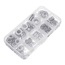Suleve MXSW8 400Pcs Stainless Steel Flat Washer Assortment Set M2/2.5/3/4/5/6/8/10