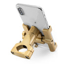 ROCKBROS D-S101 Aluminum Alloy 4.5-6.8in Phone Holder Adjustable Phone Clip Stand Shockproof Phone Bracket Cycling