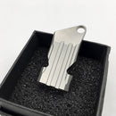 IPRee Titanium Alloy Double Pipe Whistle Camping Hiking Survival Whistle Keychain Whistle Key Finder