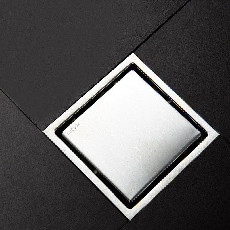 304 Stainless Steel In-visible Floor Drain Square Deodorant Bathroom Toilet Floor Drain