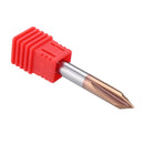Drillpro 3 Flutes 90 Degree AlTiN Coating Chamfer Mill HRC55 2-8mm Tungsten Steel Milling Cutter