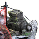 Aquarium Ornament Wreck Sailing Boats Sunk Ship Destroyer Fish Tank Cave Decor Model