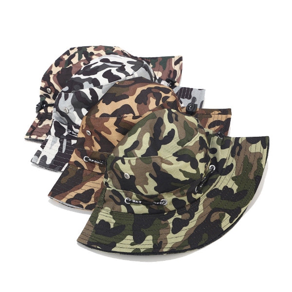KALOAD Camouflage Bucket Hat Outdoor Tactical Cap Hiking Climbing Fishing Sunhat