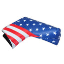 Sports Golf Putter Head Cover Club PU Headcover Universal American Flag Protector