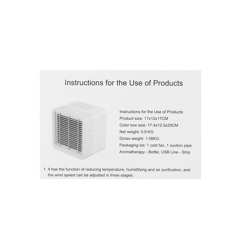 Mini Multi-function Air Cooler USB Aromatherapy Fan Portable Small Air Conditioning Fan